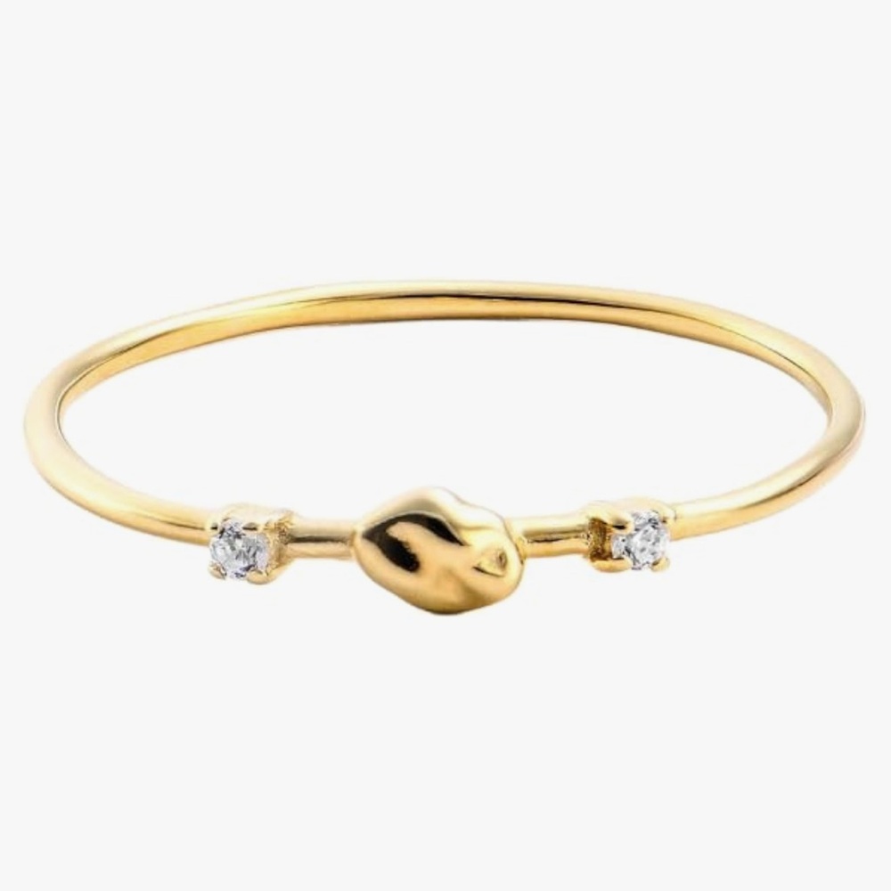 OAK&LUNA - Designer Faye Cubic Zirconia Ring size 8
